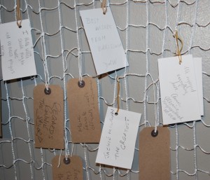Comments left by the public in the gallery