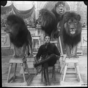 Man surrounded by Lions!