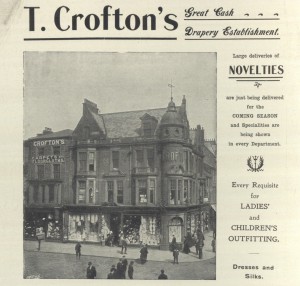 Advert for Crofton’s Department Store, King Street and Market Place, South Shields, 1909 (TWAM ref. 1096/163)