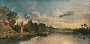 Joseph Mallord William Turner : The Thames Near Walton Bridges, 1805 © Tate 2013