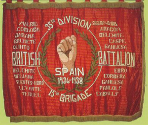 British Battalion banner