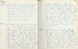 Whitburn School log book entry, 15 February 1915 (TWAM ref. E.WHB2/2/3)