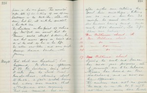 Whitburn School log book entry, 10 May 1915 (TWAM ref. E.WHB2/2/3)