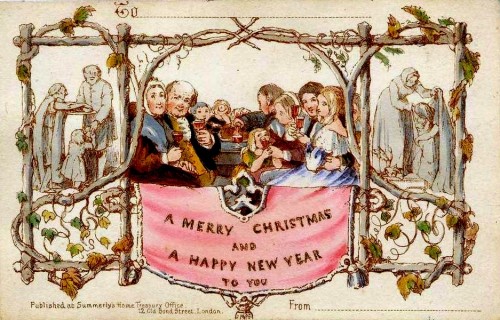 Henry Cole Christmas card 1843 
