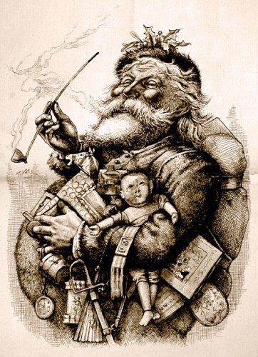 Thomas Nast Santa illustration 1881