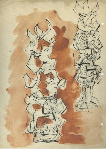 Lipchitz, Jacques, Study for Between Heaven and Earth