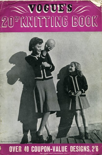 Vogue knitting pattern book, 1945
