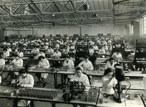 Factory floor, Wright & Weire, South Shields 1947