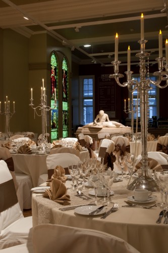 Table settings at the Laing Art Gallery