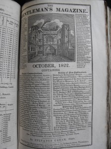 The Gentleman’s magazine, October 1822 From the library of the Society of Antiquaries of Newcastle upon Tyne