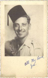 Joseph Cunningham in North Africa during the Second World War