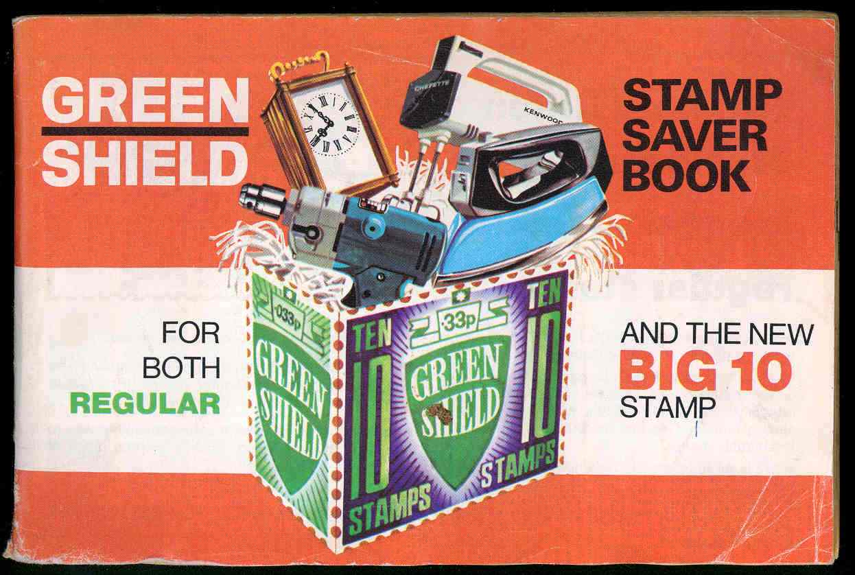 Saver booklet for Green Shield Stamps, about early 1970s. TWCMS 2000.3030.5