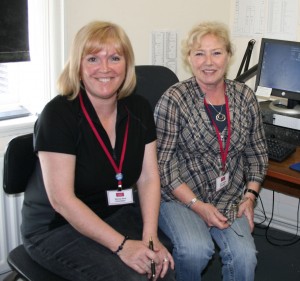 South Shields Museum volunteers Wendy (L) and Jean (R)
