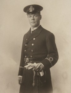 James Hooper in Merchant Navy dress uniform