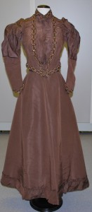 Two-piece wedding suit from the1880s