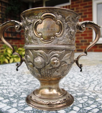 Silver Cup won by Anthony Ford Stafford at the Tyne Regatta 1843 - before conservation