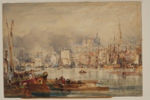 Drawing entitled Newcastle upon Tyne, by the artist George Balmer, 1835 (c)