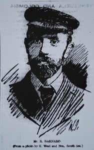 Drawing of Robert Barnard from a photograph by G West of Southsea