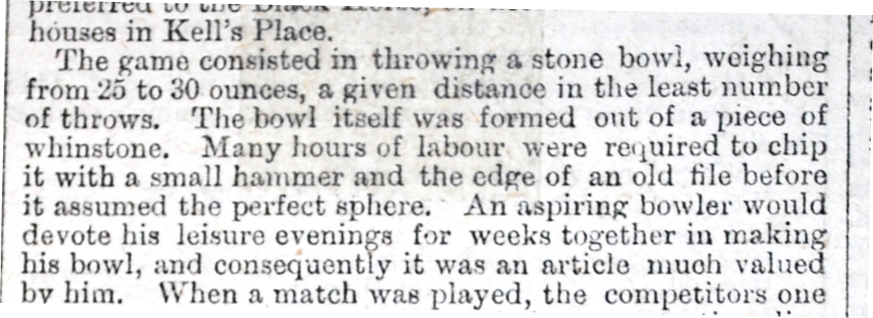 Extract from the Newcastle Weekly Chronicle of 2nd August 1884