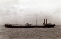 Wellesley boy EJ Hatfield’s first ship, the oil tanker ss Massasoit, which he joined in 1916