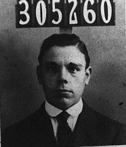 Photograph of Edward Joseph Hatfield on his C.R.10 identity card