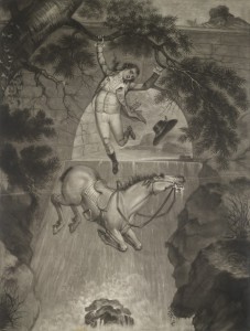 "Lambert's Leap"  Engraver: Dawne, P Medium: Aquatint Date: 1786 Couretsy of British Library http://www.bl.uk/onlinegallery/onlineex/kinggeorge/l/003ktop00000032u057g0000.html