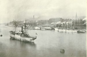View of the Elswick Works, Newcastle upon Tyne, c1900 (TWAM ref. D.VA/57/9).