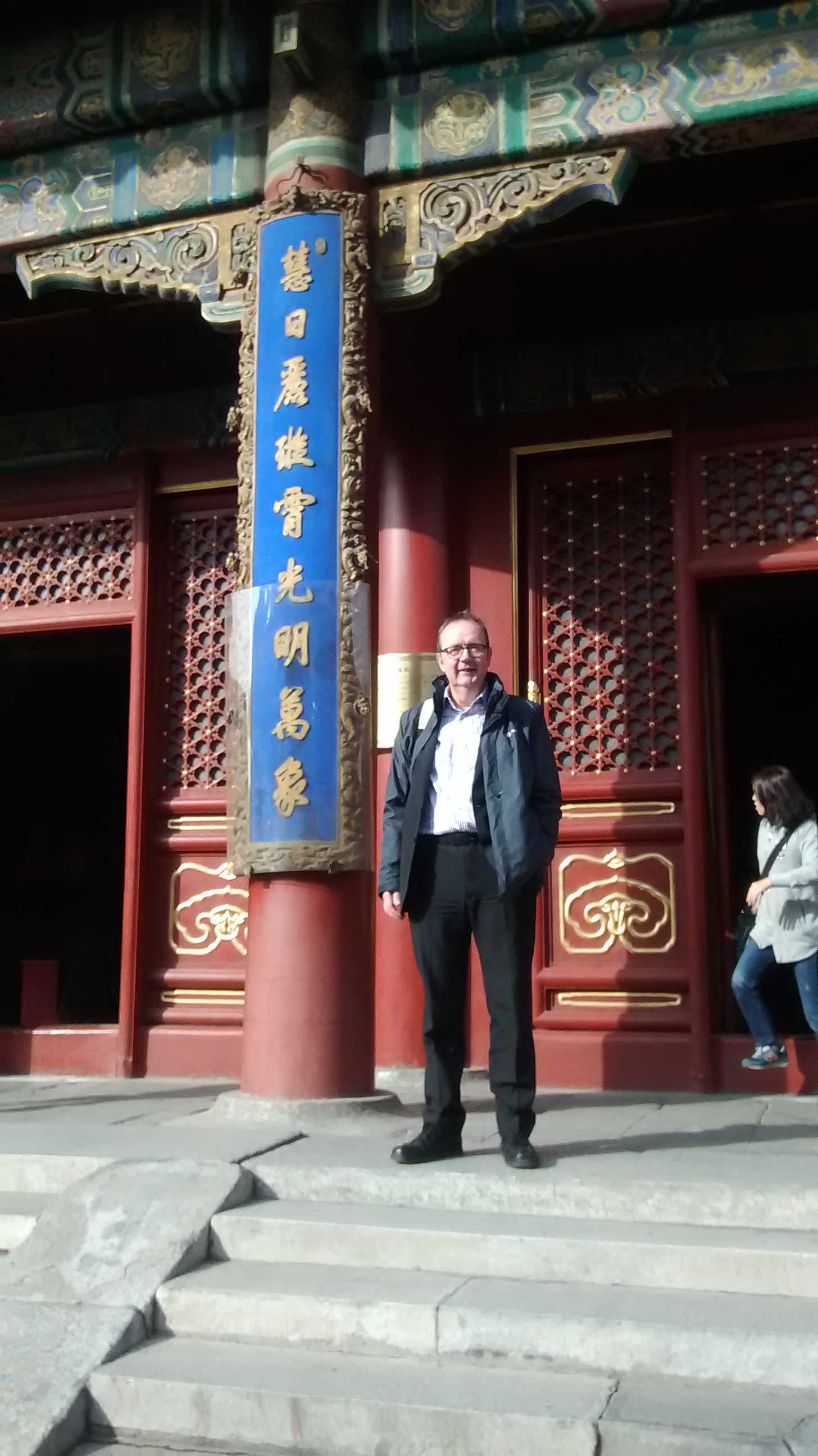 Iain Watson at the Lama Temple Beijing