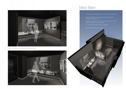 Artist design for interior exhibition space