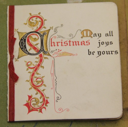 Late Victorian/Early Edwardian Christmas card TWCMS : 2011.775