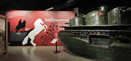 View of Independent Tank A1E1 on display at the Tank Museum, Bovington. Courtesy of The Tank Museum Ltd.