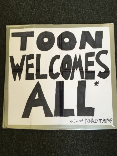 Newcastle Protest placard (TWCMS: 2017.277)